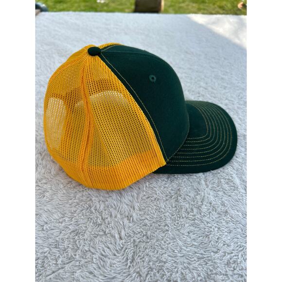 Funk Factory Hat Green Yellow Trucker Cap Snap Back Richardson 112 Adjustable - Picture 9 of 14